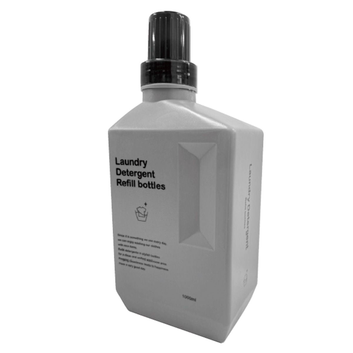 詰め替え容器 洗濯洗剤ボトル Tokinone PB. 洗剤詰め替えボトル1000ml グレー 063531