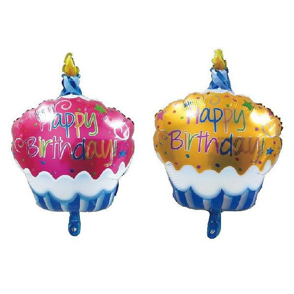 風船 ふうせん アルミバルーン HBDケーキ 　076700