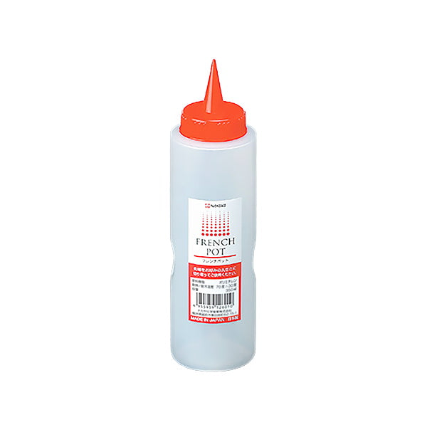 フレンチポット 調味料ボトル ドレッシングポット レッド 350ml　078052