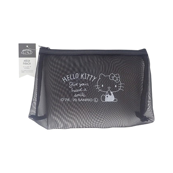 ハローキティ メッシュポーチ マチ付き L シンプル W21.5×H13×D3.5cm　346182