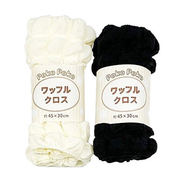 生地 布 ワッフルクロス 白黒 カットクロス　356969
